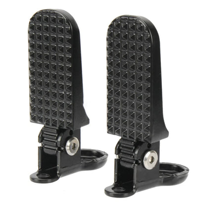 Bicycle Rear Pedal for Electric Bike Foldable Design Aluminum Alloy Material Anti Slip Pattern Wide Application