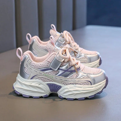 Children Mesh Sports Shoes 2025 Spring New Kids Sneakers for Girls Boys Lightweight Soft-soled Toddlers Running Chunky Sneakers