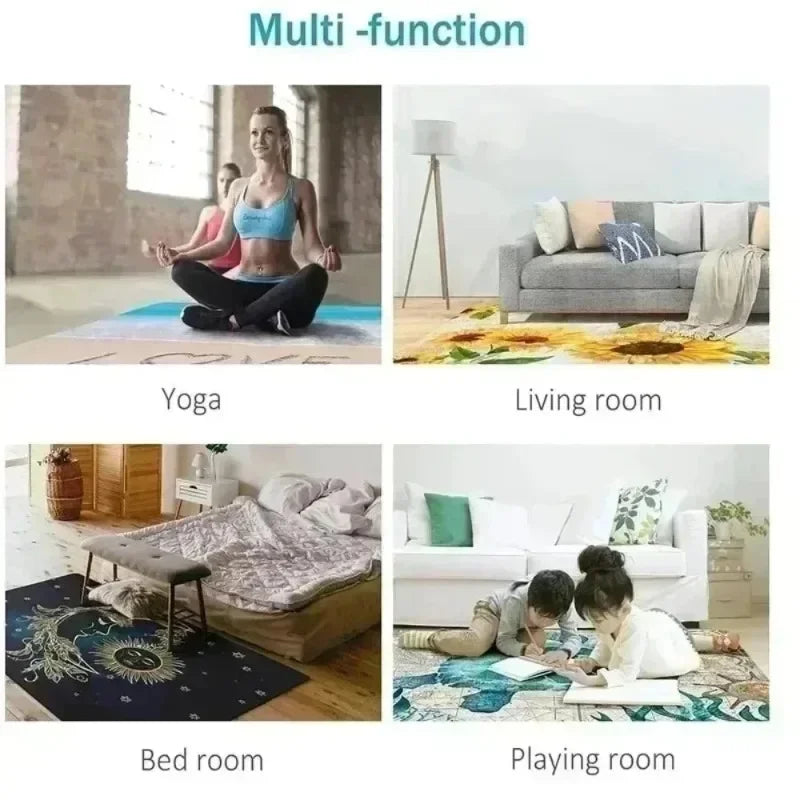 European Style Retro Court Rug Carpet Bohe Classical Mats Floor Mat Commercial Household Living Room Carpet Bedroom Beautiful
