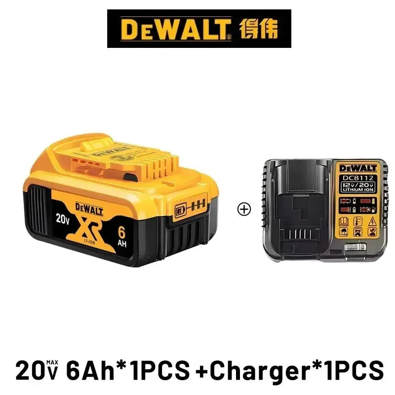 100% Original Dewalt 20V 6000mah Power Tool Battery Dcb206 Dcb205