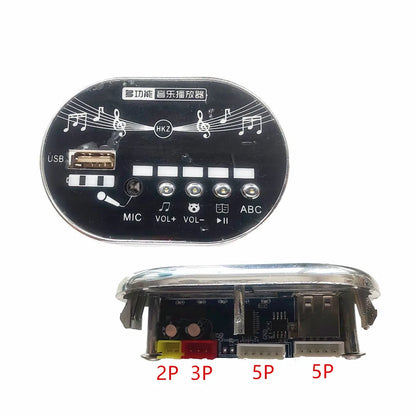 Children's electric car Bluetooth music player with USB interface MP3 music version chip, 12V music player speaker accessories