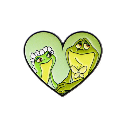 Cute Frog Enamel Pin Cartoon Animals Brooch for Fans Backpack Clothing Decoration Movie Jewelry Christmas Gifts