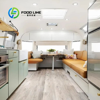 Customized Compact Off-Road Camping Camper Trailer Small RV Travel Caravan For Outdoor Self-Driving Camping Adventure