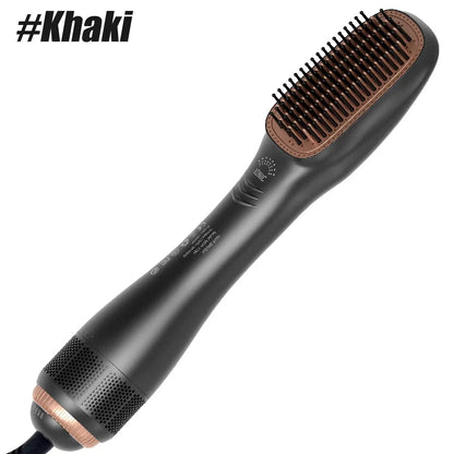 1PCS Hair Dryer Brush Blow Dryer Brush Straightener, 3-in-1 1200w