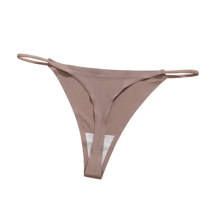 Ice Silk Underwear Trendy Thin Strap Ladies Underwear Plus Size Underwear Lightweight Stretchy Breathable Smooth Soft Underwear