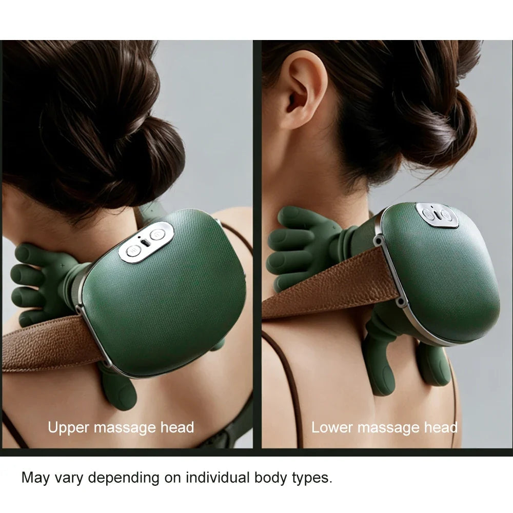 Bionic Finger Neck Shoulder Muscle Relax Massager Neck Cervical Trapezius Kneading Massage Shawl Brushless Motor Neck masajeador