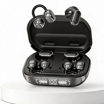 2026 New Bluetooth 6.0 Ear-Clip Headphones 4 Earbuds In-Ear & Open Ear Design 2.6g Ultra-Light Audífonos with AI Noise Reduction