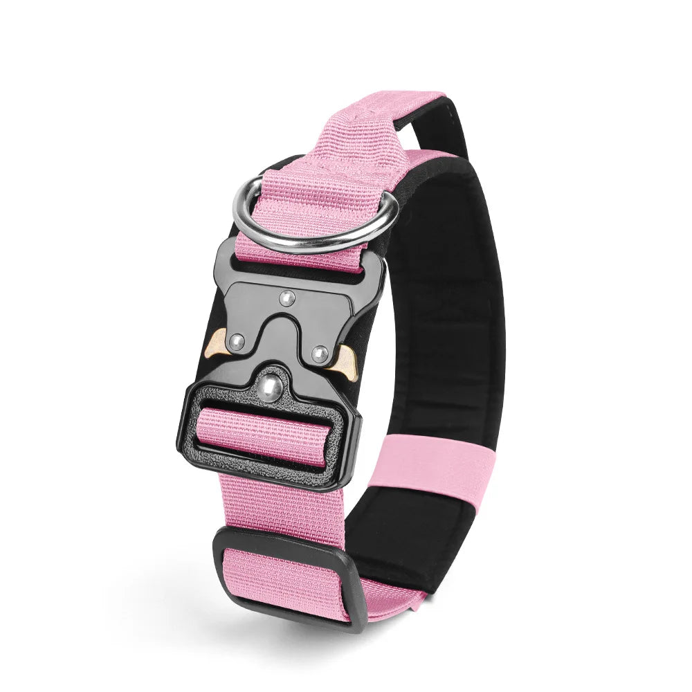 Tactical Dog Collar for Medium to Large Dogs 8 Colors Pet Collar Durable Comfortable Harness for Training And Control