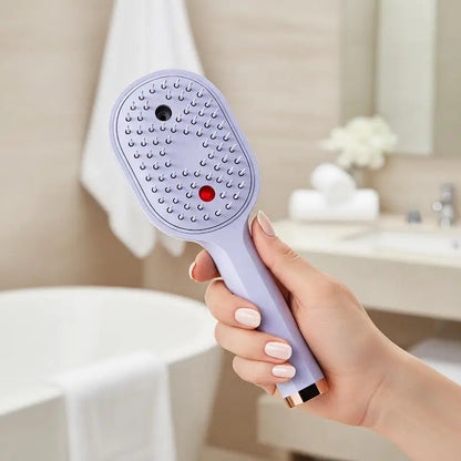 Electric Steam Hair Straightening Brush Water Spray Wet Dry Use USB-C Fast Charging Portable Hair Tool for Salon Travel Use