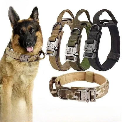 Dog Traction Tactical Collar Outdoor Neck Ring Thickened Large Dogs Can Hold Dog Neck Cover dog collar