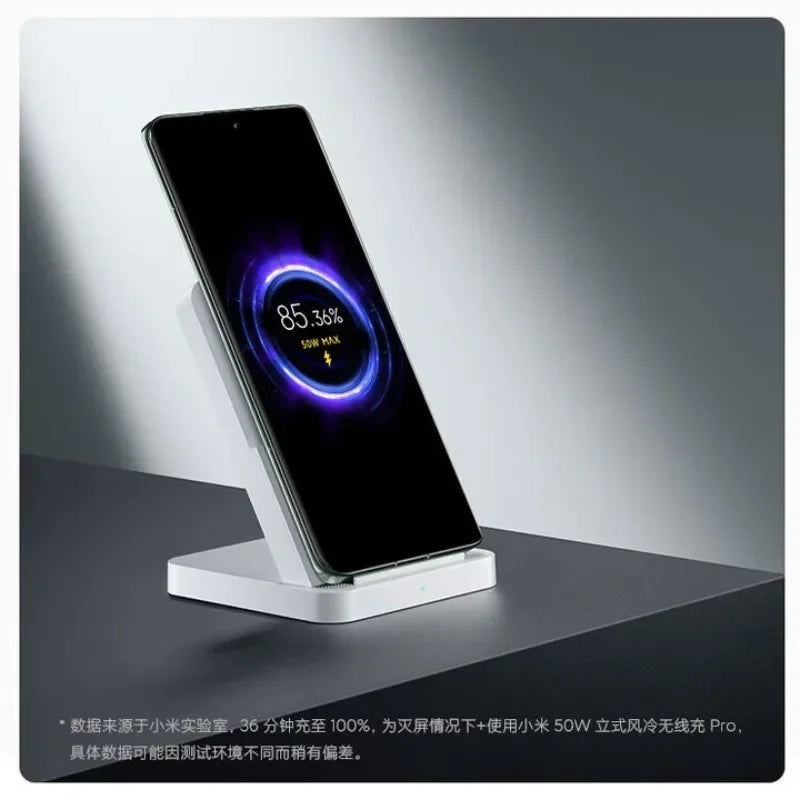 Xiaomi 50W Vertical Air Cooling Wireless Fast Charger Pro Compatible with Xiaomi 13 Pro/13Ultra/14/14Ultra Series