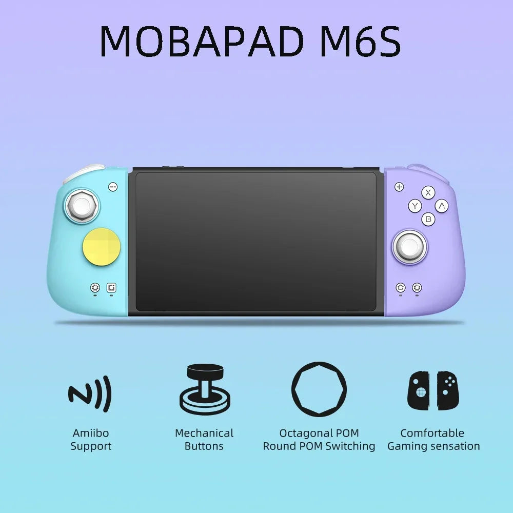 MOBAPAD Gamepad  M6/M6 HD Gemini 2 Game Controller,Joypad with Hall Joystick Left Right Handle Grip Console for Switch NS OLED