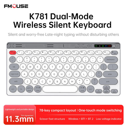 Bluetooth Wireless Keyboard Mouse Set Laptop Silent Button Charging Portable Mini Wireless Keyboard Office Typing