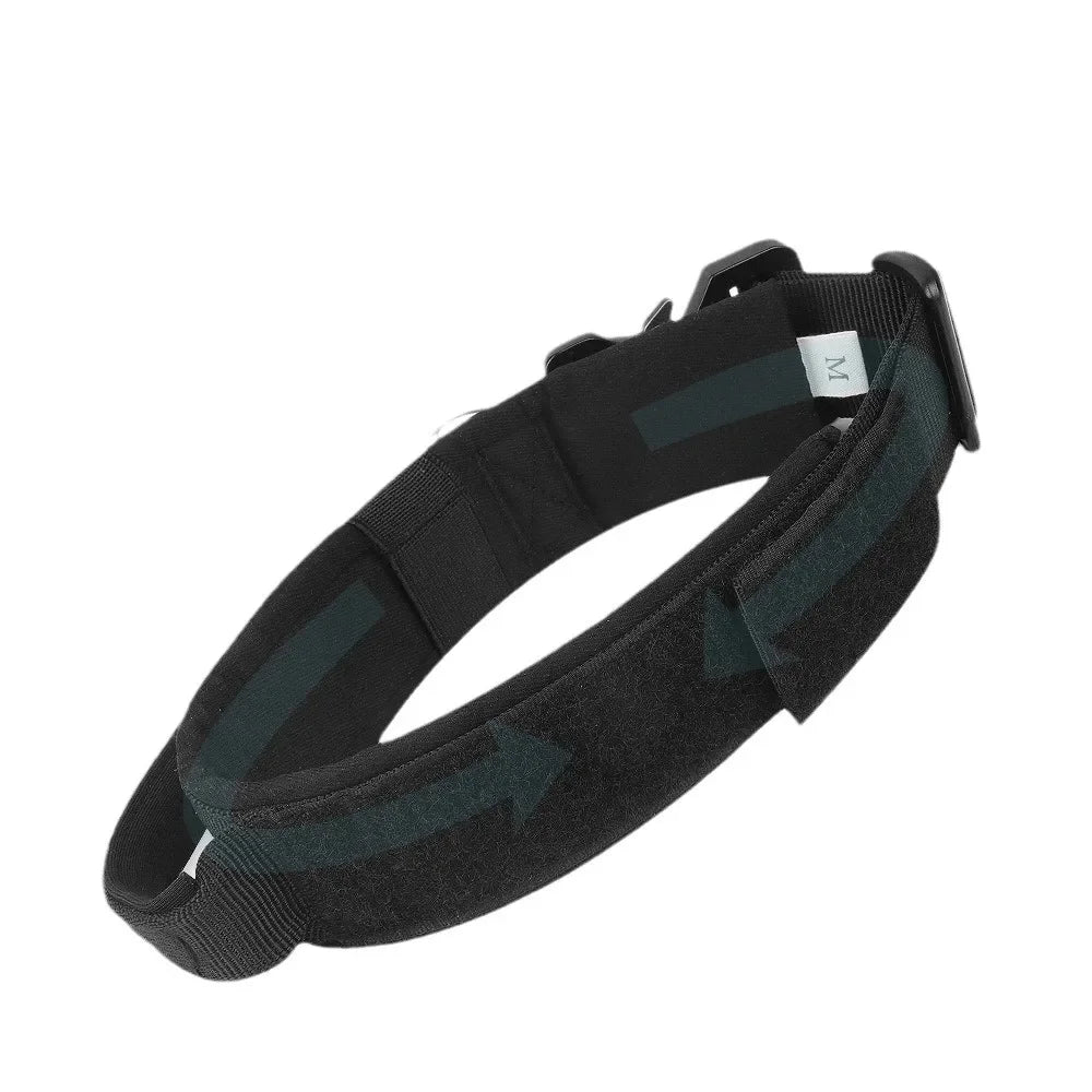 Tactical Dogs Collars with Handle Heavy Duty Military Dog Collar for Medium Large Dogs Collar with Quick Release Pets Collar