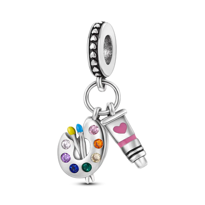 2026 Hot Sale Charms Bead 925 Sterling Silver Pink Butterfly Luminous Firefly Dangle Fit Bangle Bracelet Necklace DIY Jewelry