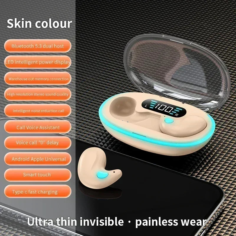 2026New style X55 Wireless Earphones Headphones Noise Reduction Sport Game Sleep Bluetooth 5.0 Earbuds HIFI Stereo Music Headset