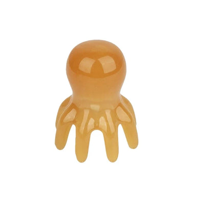 Octopus Head Massager Comb Head Meridian Manual Acupressure Tool Portable Spa Gua Sha Massage Comb