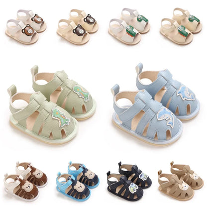 Infant Pre-Walker Shoes 0-18M Baby Shoes Summer Sandals, Cute Breathable Soft Sole Footwear for Boys Girls