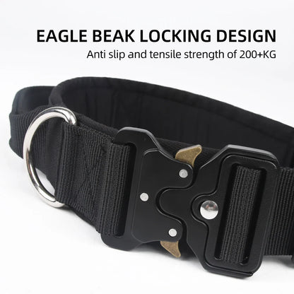 Tactical Dog Collar for Medium to Large Dogs 8 Colors Pet Collar Durable Comfortable Harness for Training And Control