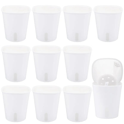 10 Pcs Self Watering Planter Lazy Hydroponic Flower Pot Plastic