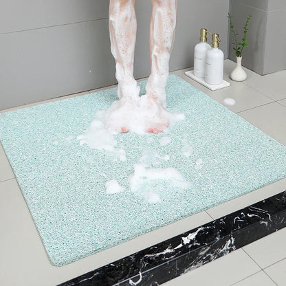 Non-slip Hollow Bath Mat, Foot Massage Shower Mat, Quick-drying Bathtub Mat for Bathroom, Hotel & Floor, Grey