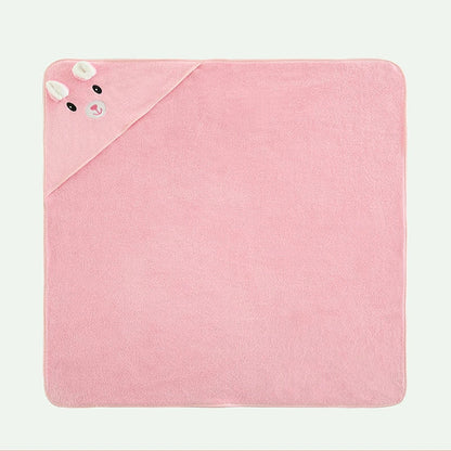 A Soft, Absorbent Baby Bath Towel with Cartoon Design, Thin Summer Style, Newborn Bath Towel, a Must-Have for Babies.