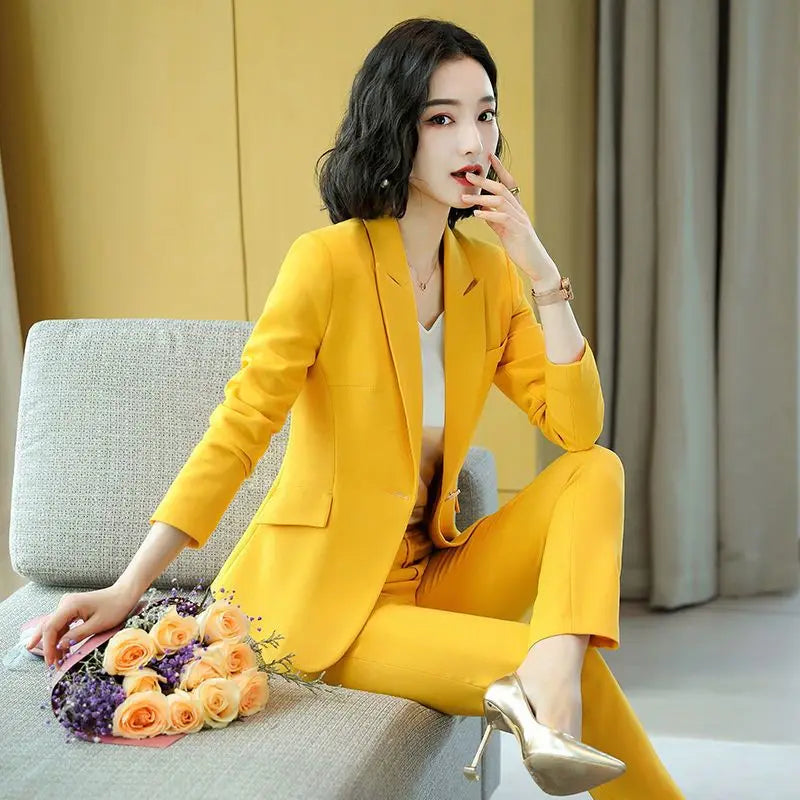Pant 2 Piece Outfit 2024 Summer Womens Matching Sets Pants Elegant High Quality Blazer Suit Set Of Two Fashion Pieces For Women