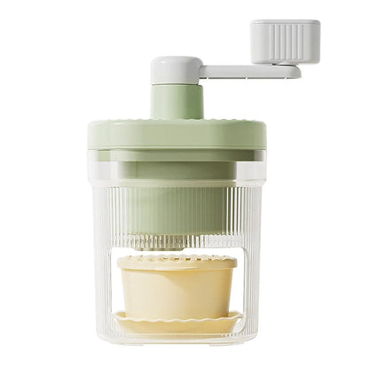 Shaved Ice Machine Small Manual Ice Crusher Home Hand-cranked Machine Making Smoothie Machine Practical Portable Ice Cream Tools