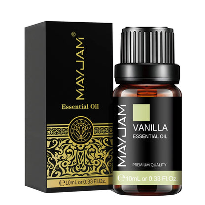 MAYJAM 10ML Essential Oil Lavender Jasmine Eucalyptus Vanilla Sandalwood Bergamot Rosemary Citronella Cinnamon Fragrance Oil