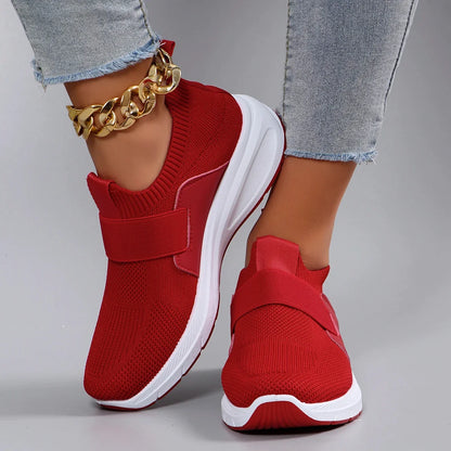 Spring new women's sports shoes, fashionable, breathable, lightweight, non-slip, wear-resistant, casual sports shoes, flat shoes