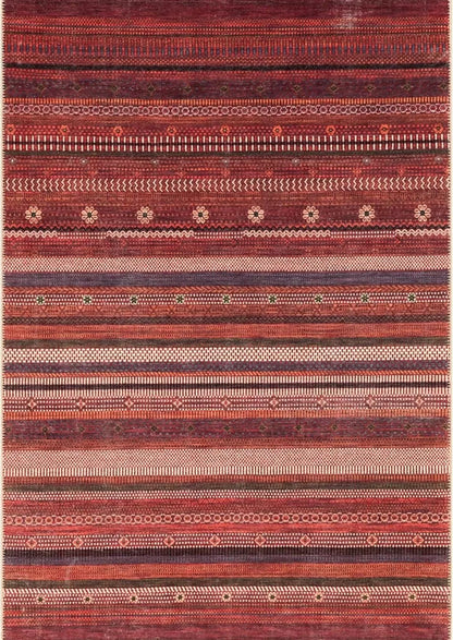 Turkish Style Red Rugs Classic Style Carpet Non Slip Living Room Rug Popular Modern Rug Ottoman Style Boho Rug Entrance Door Mat