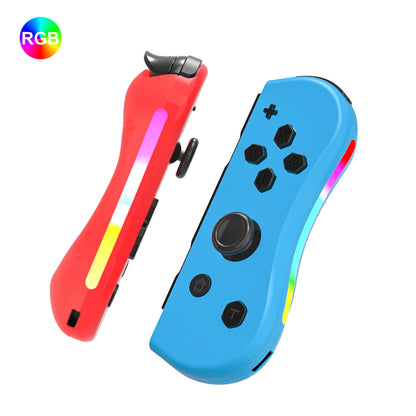 GAMINJA Wireless Switch Joypad Controller With RGB lamp For Switch Game Console L/R Handle Grip With Wake Up Screenshot Function