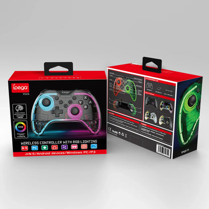 Wireless Game Controller SW123 for Switch2/Switch/PC with Dual-Motor Vibration,Six-Axis Motion Sensing,RGB Lighting&Turbo