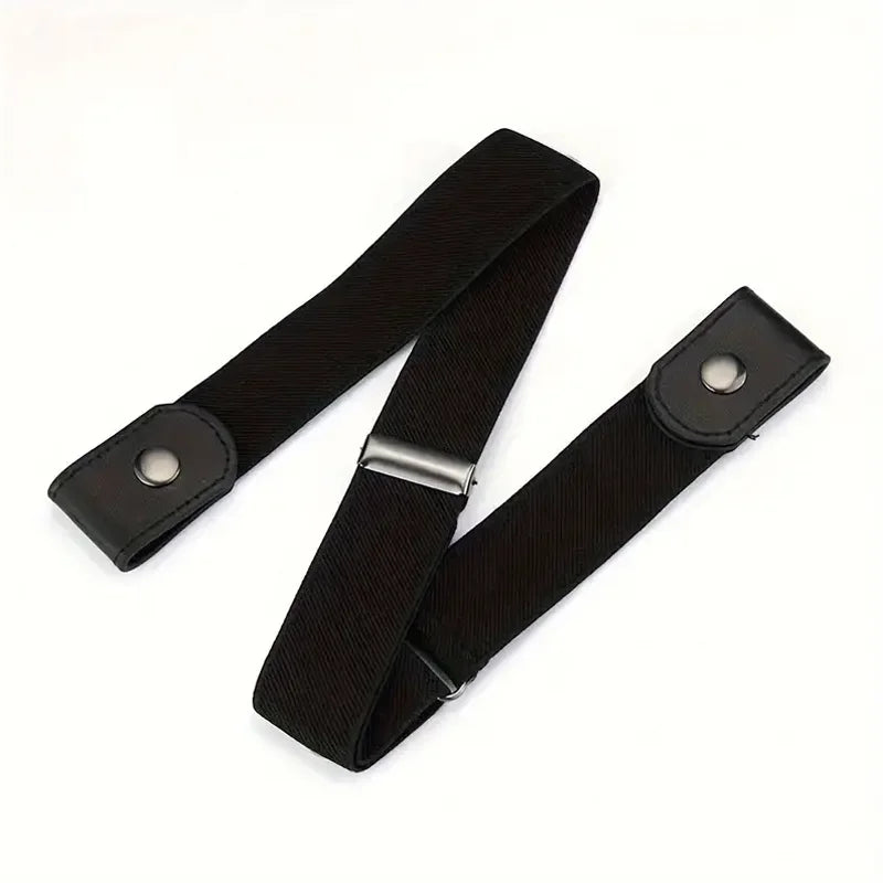 Traceless Invisible Elastic Belt Women's Belt Jeans Pants Men's Elastic Belt