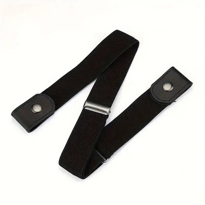 Traceless Invisible Elastic Belt Women's Belt Jeans Pants Men's Elastic Belt