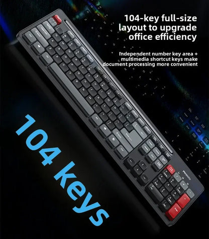 Wireless Keyboard and Mouse Set for Desktop Laptop Silent Business Keyboard Mouse Combo
