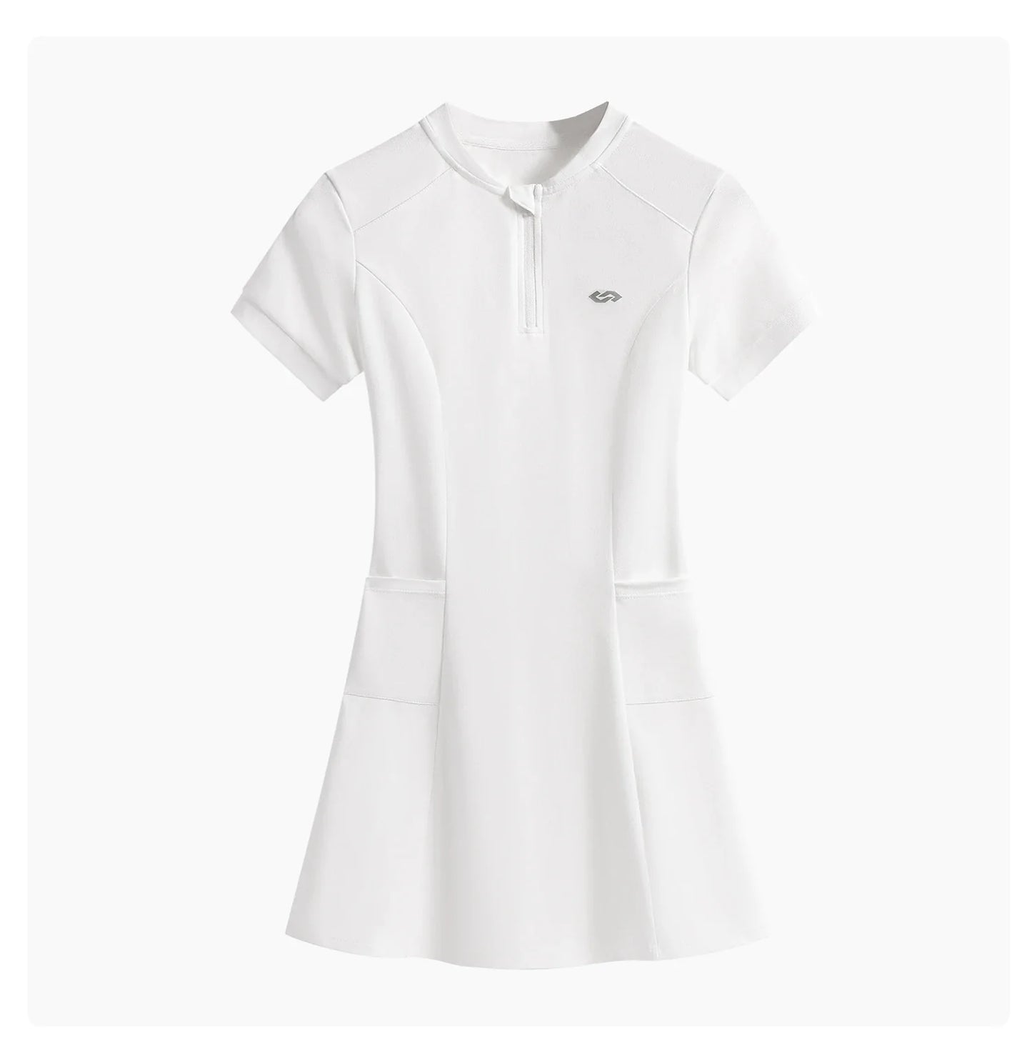 DRUR Elegant Tennis Dress Women Summer Lightweight Quick Dry Sports Dress Back Hollow Out Golf Wear Yoga Clothing Sportswear New