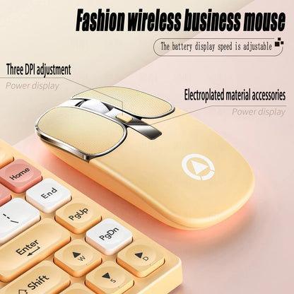 KM02 Wireless Keyboard And Mouse Set Rechargeable Type-c Computer Accessories External Keyboard And Mouse Stable Network Transmi