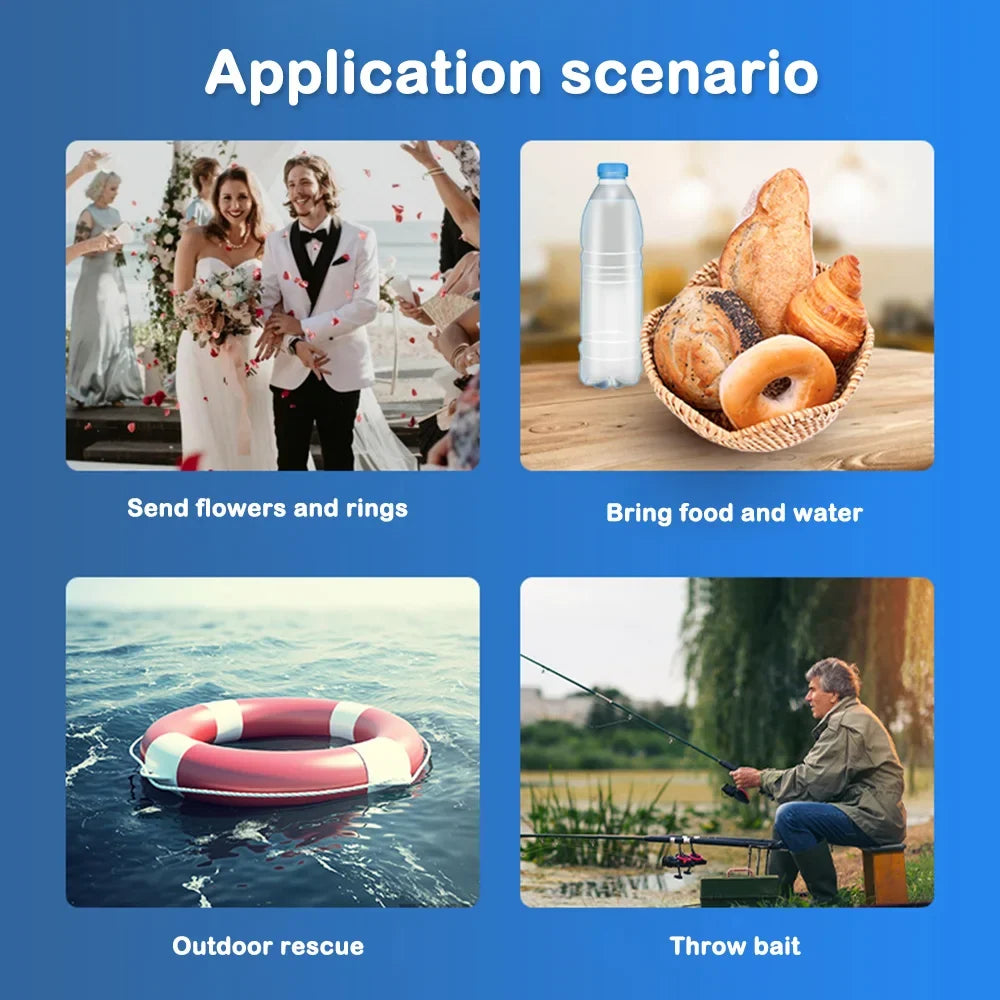 Universal 2.4 Remote Control Drone Airdrop Thrower System General Payload Delivery Thrower Air Dropper Device Drone Accessories