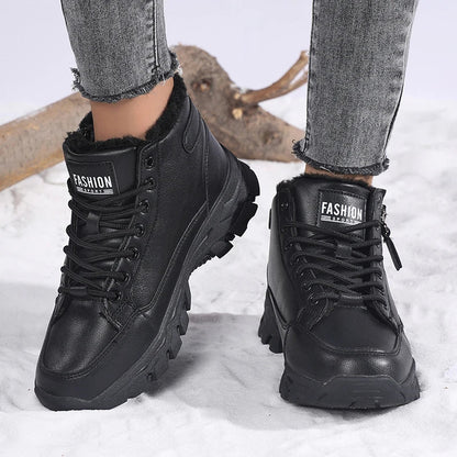 TUINANLE Women Shoes Winter Plush Keep Warm Platform Snow Shoes Female Non Slip Outdoor Waterproof Walking Sneakers Zapatillas