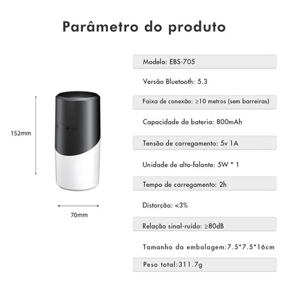 Portable Bluetooth Speaker, Car Speaker, Bluetooth Sound Box Compatible with MP3 and Mobile Phones, from Brazil