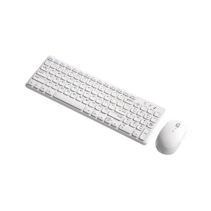 B.O.W HW256 Ultra-thin wireless keyboard and mouse set, 2.4G wireless set, 96 keys