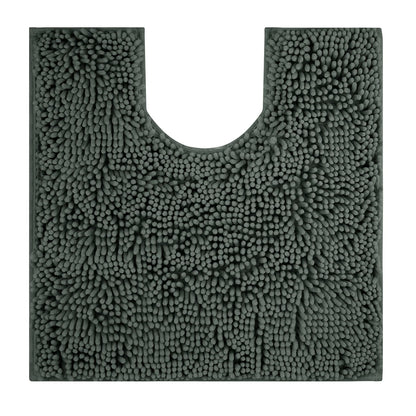 Toilet Rugs U Shaped Washable Bathroom Mat Extra-Soft Plush Rug Chenille Microfiber Super Absorbent Shaggy Machine Wash & Dry