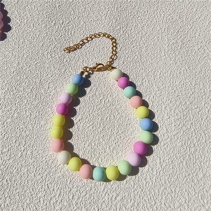 Dogs Necklace Extension Chain Design Pet Collar Fashion Dogs Faux Pearls Necklace Loop DIY Cat Dog Grooming Accessory