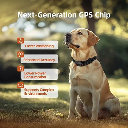 New Upgrade Smart GPS Wireless Dog Fence, Pet Training Collar,Electronic Fence,Invisible Virtual Outdoor Waterproof OLED Screen