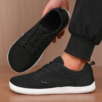 2025 Summer Men's Running Shoes Barefoot Fitness Mesh Sports Shoes Women Flat Bottom Wide Foot Shoes Slow Running Brand Sneakers