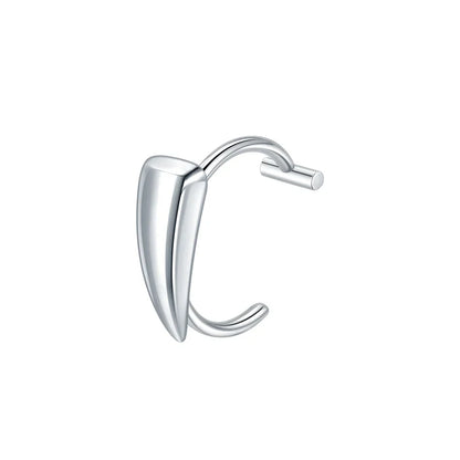 1PC Stainless Steel Fake Nose Ring Hoop Septum Rings Non-Pierced C Clip Lip Ring Earring Fake Nose Piercings Women Body Jewelry
