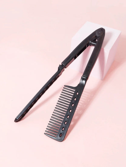 Straight hair brush, V-shaped straightener, straighten hair, suitable for hair salons, special for real hair wigs