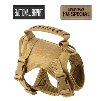 Tactical vest for kittens and small dogs military harness for cats traction strap to prevent escape breathable with 2 Stickers