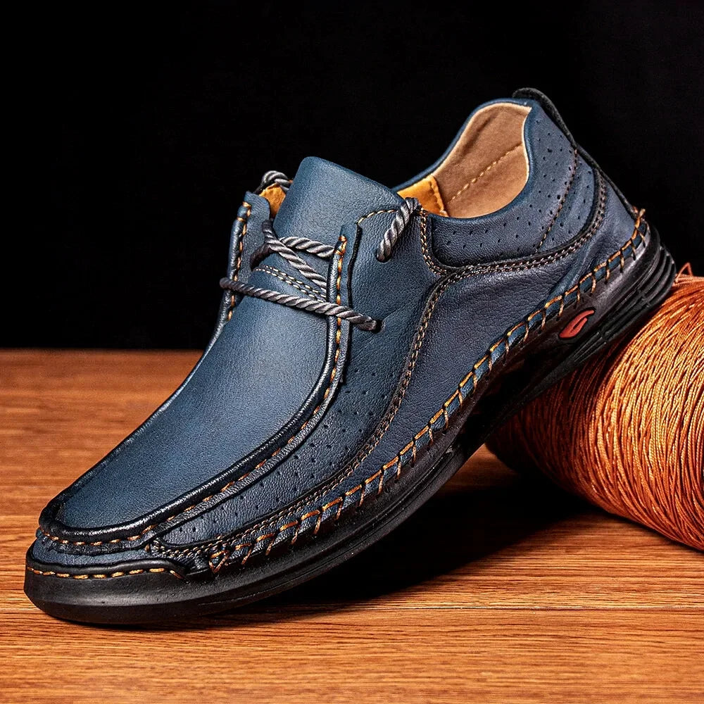 Shoes for Men 2023 Handmade Leather Casual Sneakers Comfort Design Man Shoe Business Leather Fashion Plus Size Shoes for Men